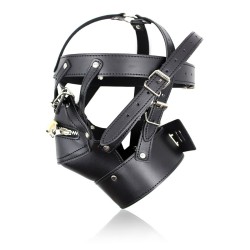 strict pvc zipper harness hood