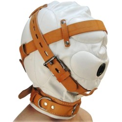 medical fetish padded locking hospital restraint hood