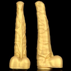 studhorse realistic curved dildo golden