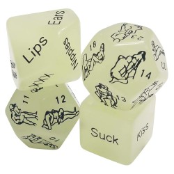 4pcs luminous sexy dice