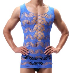 hot selling fishnet hollowed out men vest