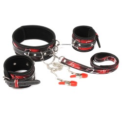 collar cuffs with nipple clamp