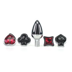 poker replaceable diamond butt plug